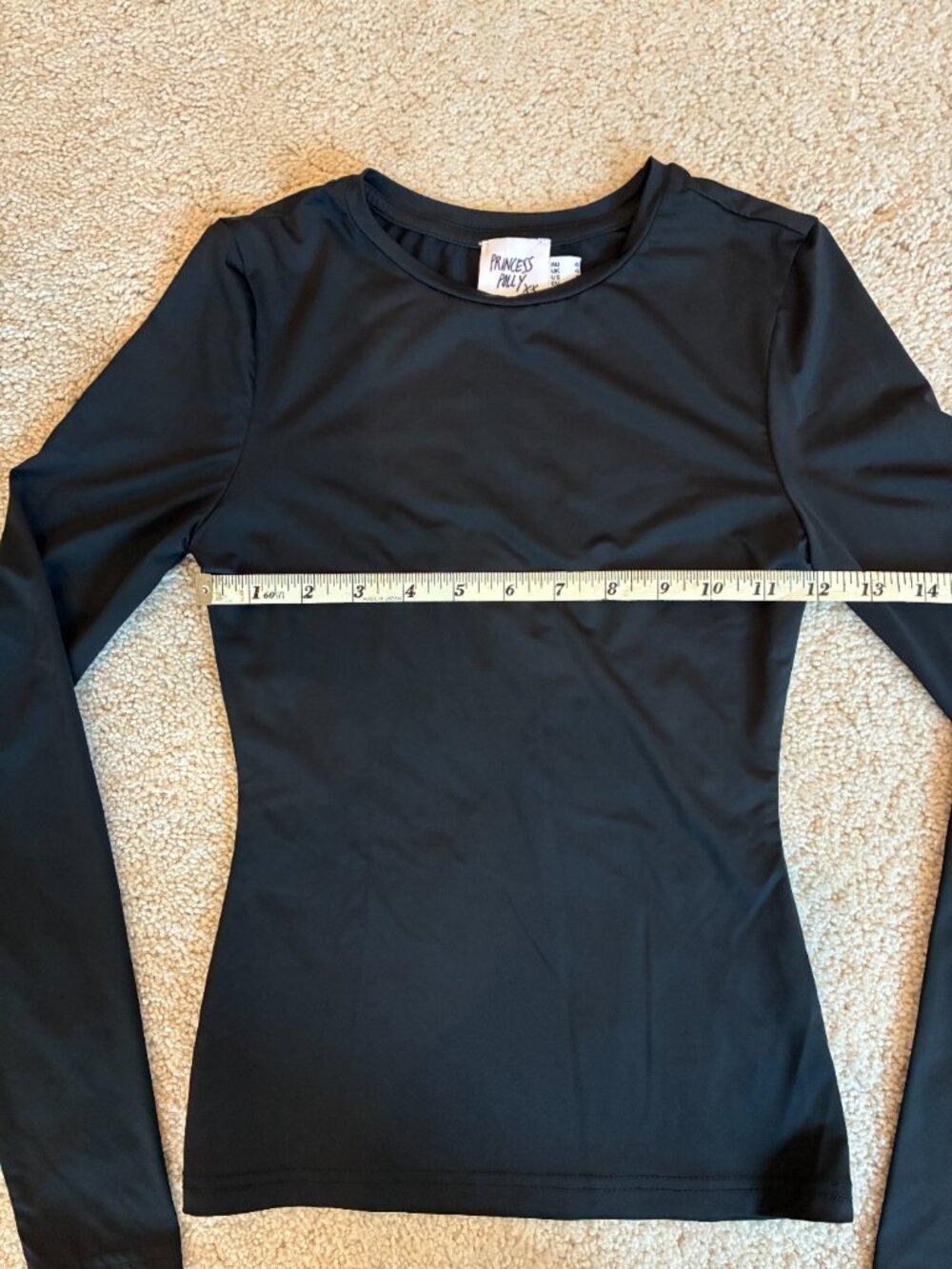 Princess Polly Black Crew Neckline Long-Sleeve Top Shirt - Picture 5 of 9